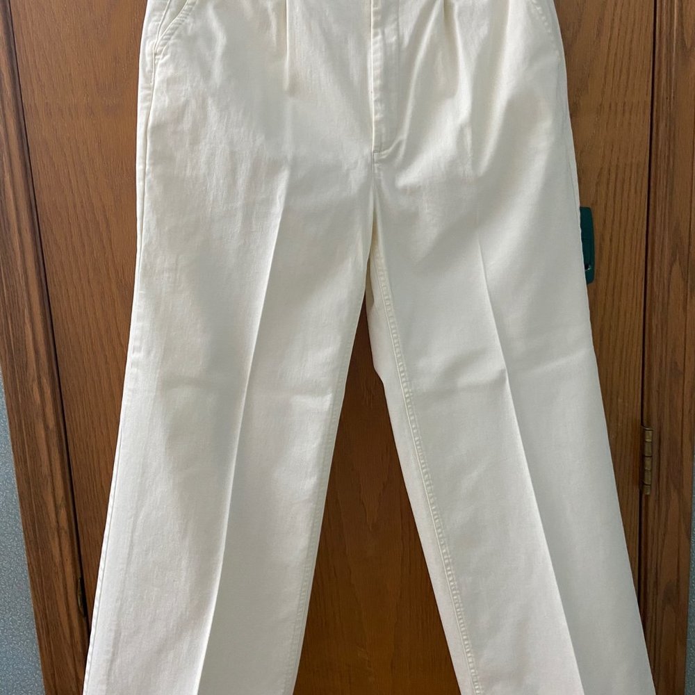 White JCrew wide leg pants NWOT